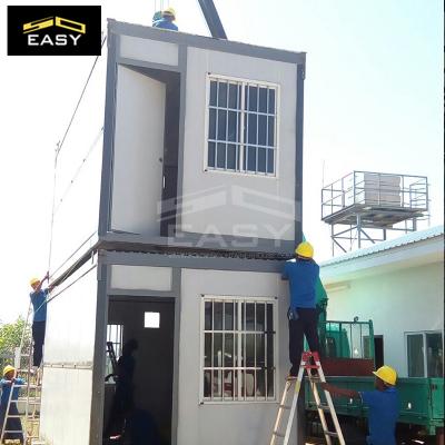 simple 2 floor folding container house for villa
