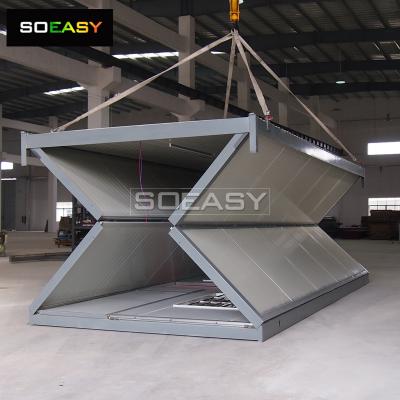 Steel Frame and Sandwich Panel for Wall Folding Container House
