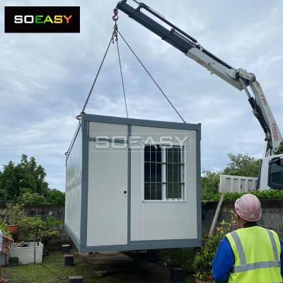 Fast Installation Foldable Tiny Prefabricated Light Steel Install Container Fold out Prefab Folding House Container Home for Office and Cabins