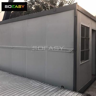 2022 new design 20ft ready made folding portable modern mobile tiny prefab foldable container house