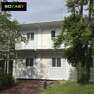 China suppiler  prefab Living Home ​Flat 2 Story Prefabricated Flat Pack Container House for Office
