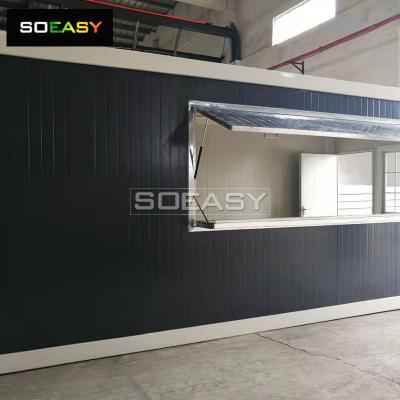 China wholesale Factory price​  Flat Pack Container House Custom Prefabricated Homes Coffee Shop House Container