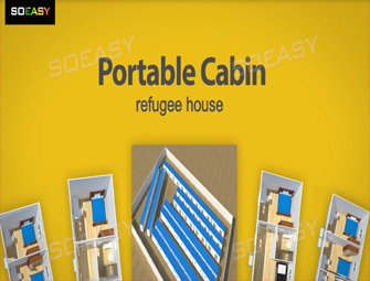 SOEASY Prefab Portable Cabin Refugee Housing for Ukraine
