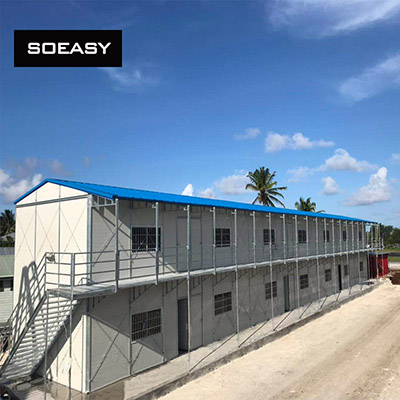 Prefabricated K house for dormitory in Pacific Island