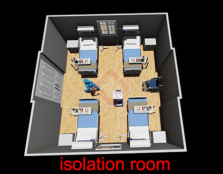 container isolation room