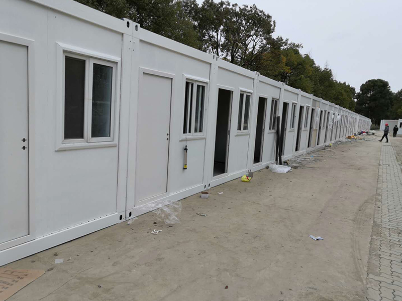 Flat pack container dormitory