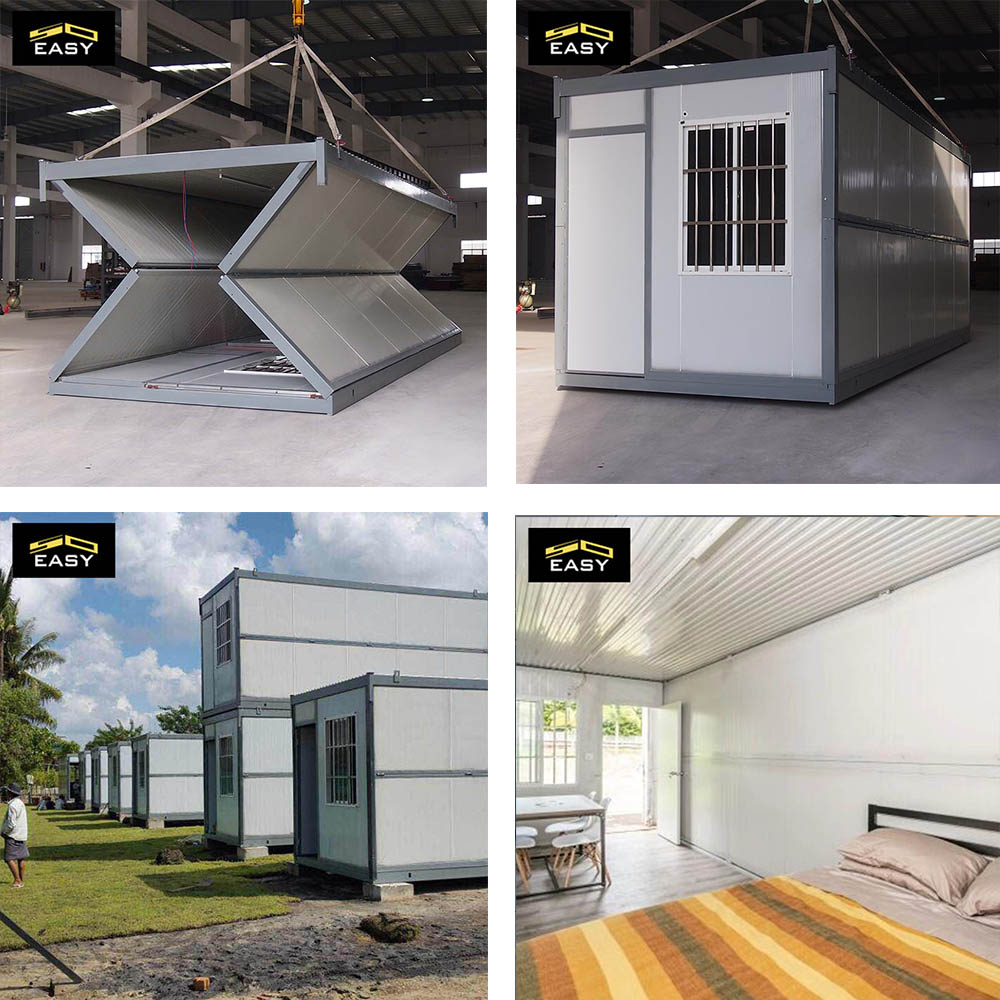 20 ft steel cargo foldable container house in Thailand