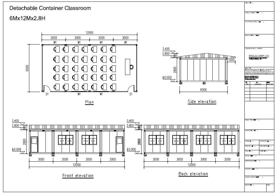 prefab classroom house