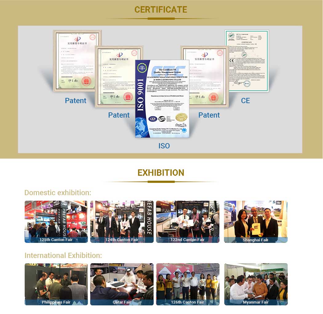 prefabricated house certificate