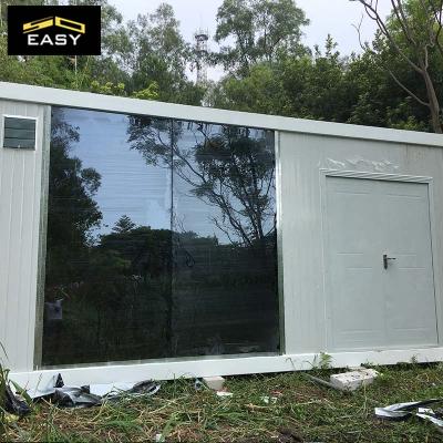 2020 latest design container house for glass door glass wall village buliding