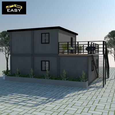 two layers flat pack container house container dormitory container office