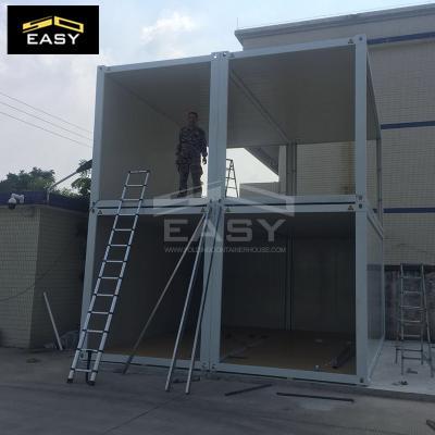 Glass Wall Flat Pack Container House for Double Floor Small Villa