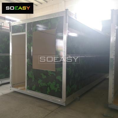 Customized Milimary Green Color Foldable Container House for Dormitory