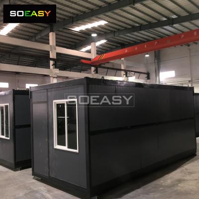 Customized dark grey color Foldable Container House easy to build use for dormitory