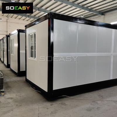 Foldable Container House plus Customized in Black Color Side Use for Labor House