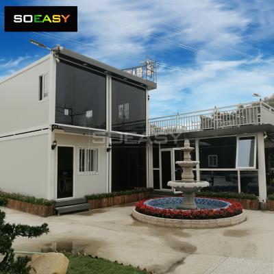 Modern Stylish Double Floor Flat Pack Container House for Canteen and Office