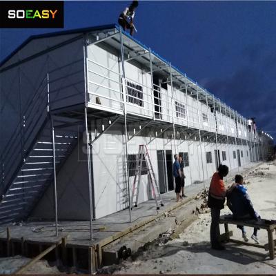 Lowest Type Labor Camp Steel Frame And Sandwich Panel Wall In Construction Site Prefabricated K House  Price