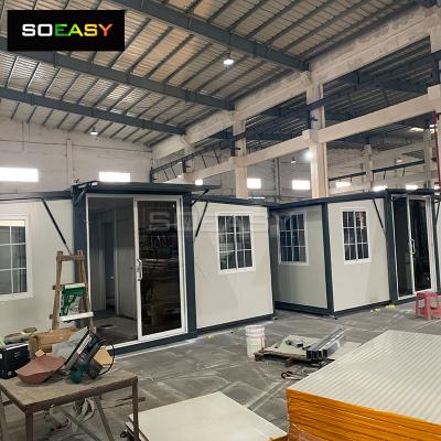 Expandable Prefab Steel Frame Container House With 2 Bedrooms Design