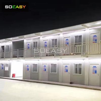 Prefab Flat 2 Storey Prefabricated Living Home Flat Pack Container House for Office