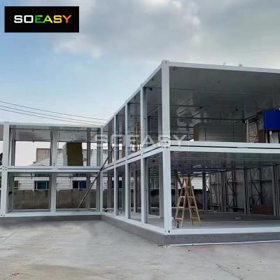 Luxury Design Sandwich Panel Flat Pack Container House for Single Apartment