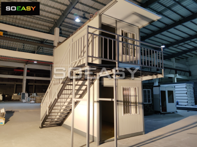 Strong Steel Structure Foldable Container House can Make in 2 Floors