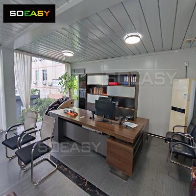 2022 China High quality​ prefab office flat pack container cheap price easy assembly official house prefabricated For sale