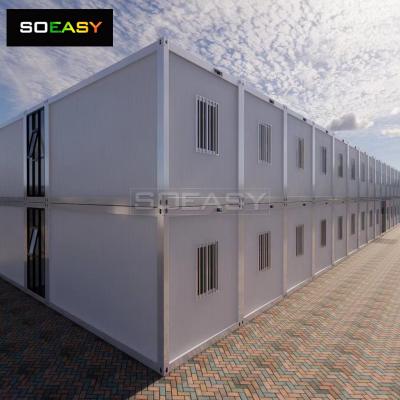 Mobile Flat Pack Fold Prefabricated Building Modular Shipping Office Container Steel Structure Prefab Modular Movable Foldable Portable House