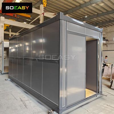 Double Open Door Labor Camp House Prefabricated Dormitory Folding Container House