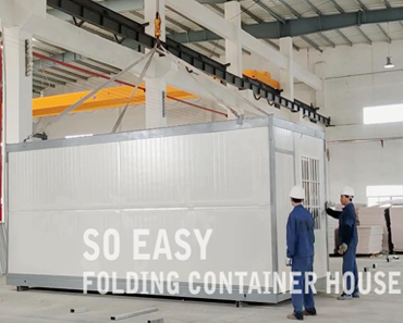 So easy to install folding container house !